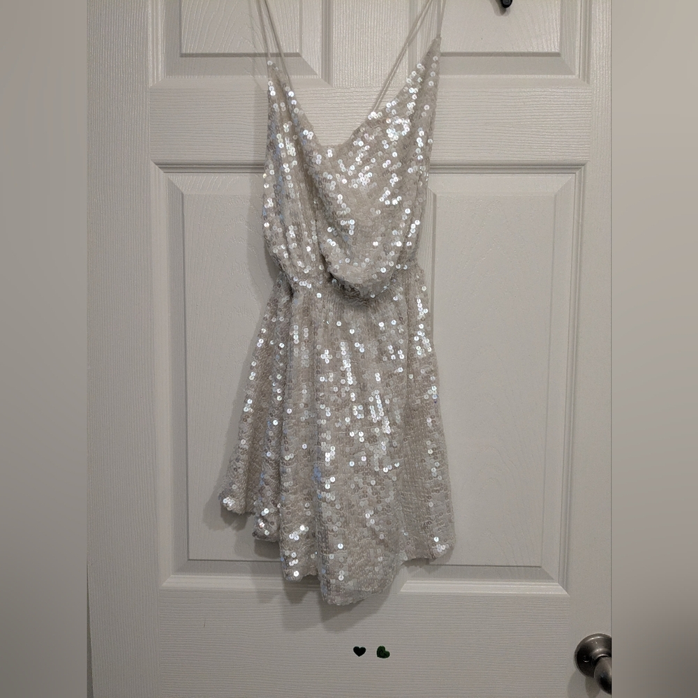 Free People Handsewn Sequence, Breezy Backless Dress, Organic Cotton Underlay - Picture 5 of 9